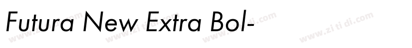 Futura New Extra Bol字体转换